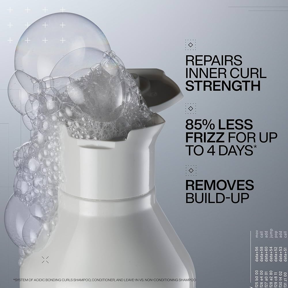 Redken Acidic Bonding Curls benefits reduces frizz repairs curl strength removes buildup improves manageability