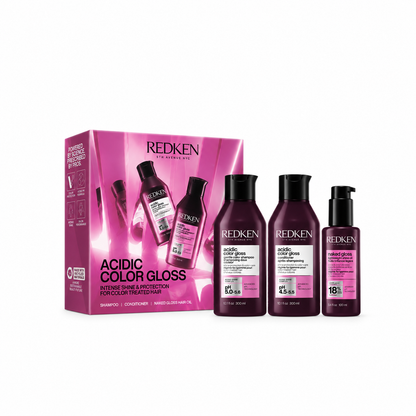 Redken Acidic Color Gloss Holiday Gift Set For Dull, Color-Treated Hair