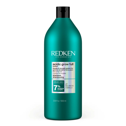 redken acidic grow full conditioner 33.8 oz liter for thinning hair density and fullness
