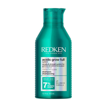 redken grow full system shampoo for density and strength and thinning hair.
