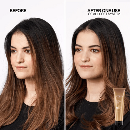 Redken All Soft Heavy Cream Mask Treatment for Dry Hair 8.5 oz | Deep Hydration & Shine