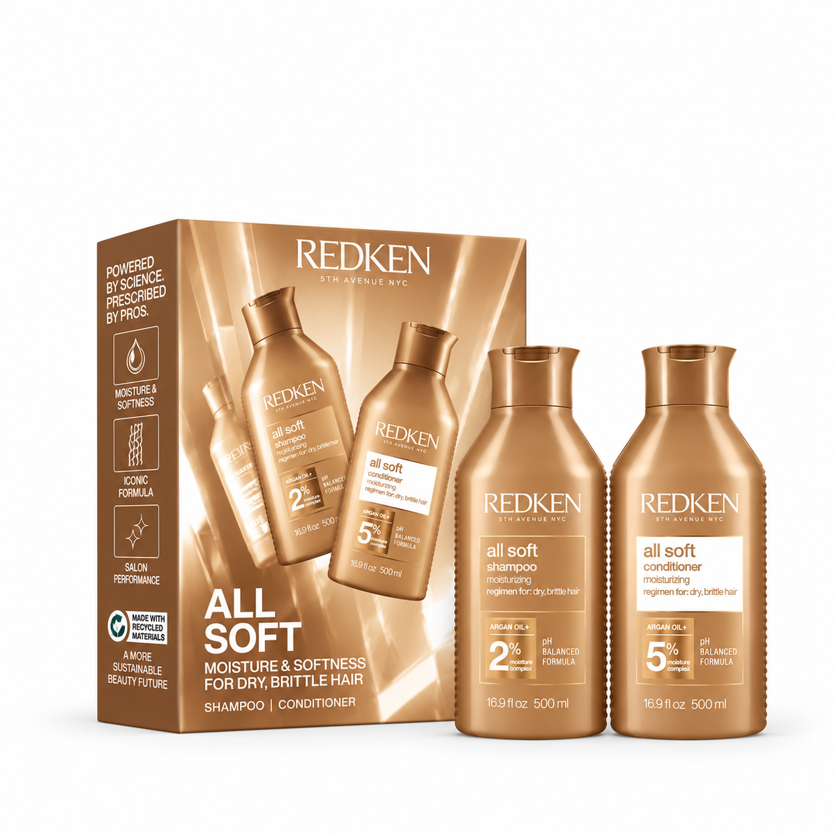 Redken All Soft Holiday Gift Set – For Dry, Brittle Hair