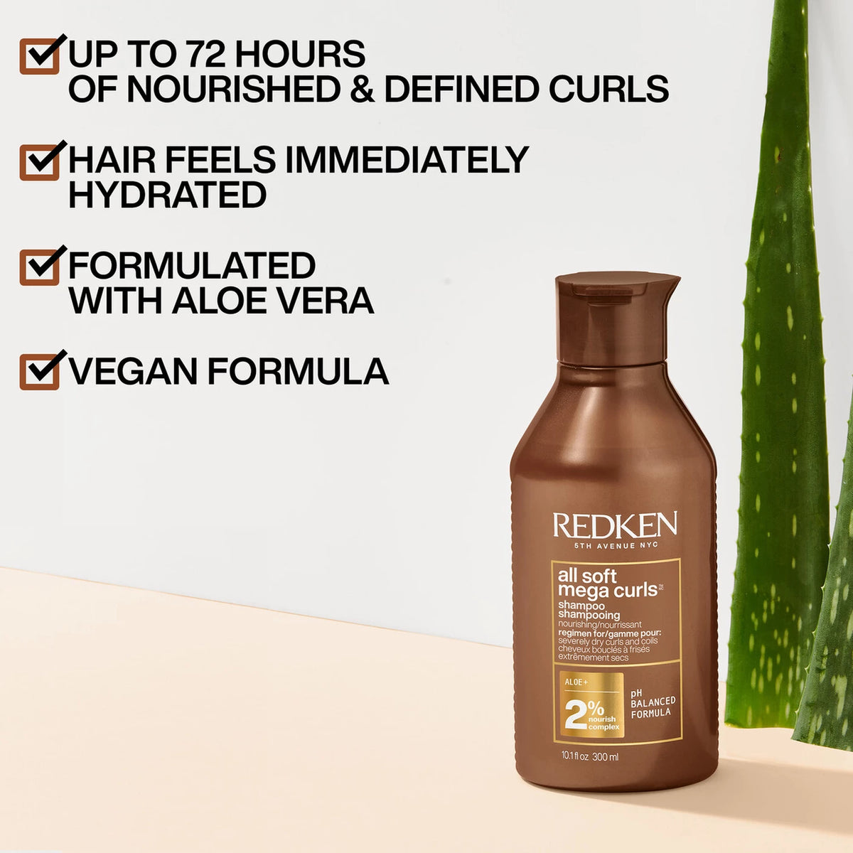 Redken All Soft Mega Curls Shampoo – For Curly & Coily Hair