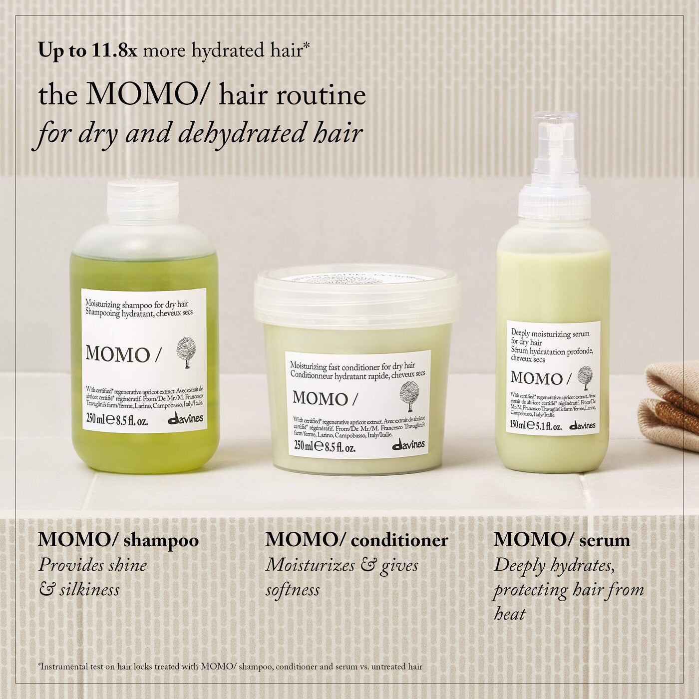 Davines MOMO Discovery Kit — Hydrating Travel Haircare Set