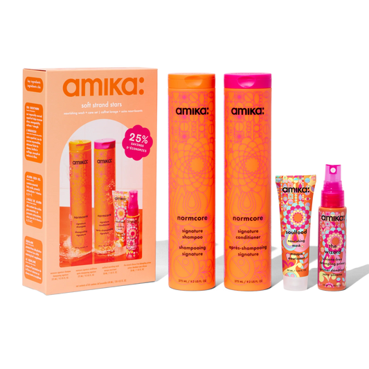 Amika Soft Strand Stars Nourishing Wash + Care Set